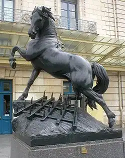 Le Cheval à la herse par Pierre Louis Rouillard.