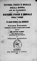 Système physique et moral de la femme, première édition italienne, 1853