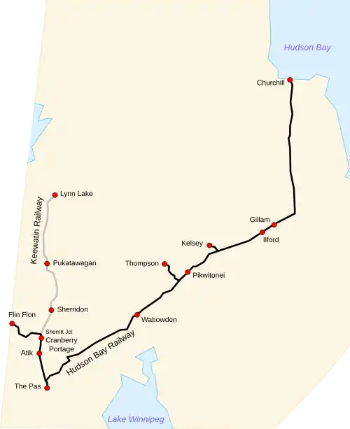 Voir la carte de la ligne.