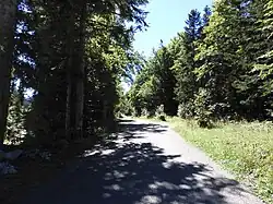 Col d'Herbouilly en direction du belvédère d'Herbouilly.