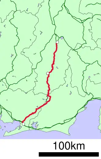 Voir la carte de la ligne.