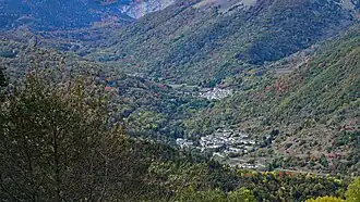 La vallée de la Bruyante, en amont Mijanès en aval Rouze