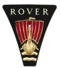 Un logo représentant un drakkar vu de face et portant l'inscription Rover.