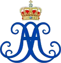Monogramme de la reine Anne-Sophie.