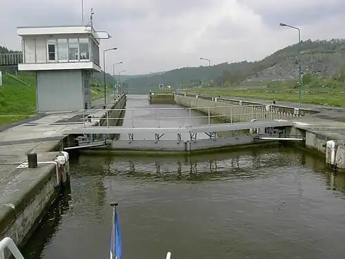 Écluse sur la Vltava.