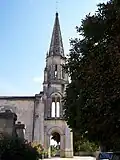 Le clocher de l'église Saint-Étienne (août&nbsp;2012)