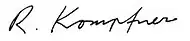 signature de Rudolf Kompfner