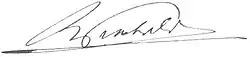 Signature de Rudolf Trabold