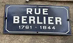 Rue Théophile Berlier à Dijon