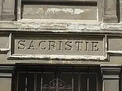 Sacristie.
