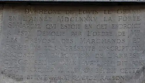 inscription 9 rue Mouffetard