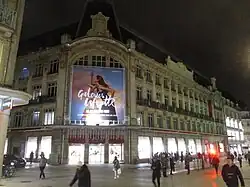 Les Galeries Lafayette de nuit