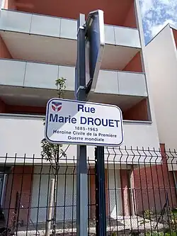 Rue Marie Drouet à Bétheny.