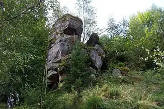 Château de Salm à La Broque, département des Vosges (Haut-Salm), nouvelle fondation à la fin du XIIe&nbsp;siècle