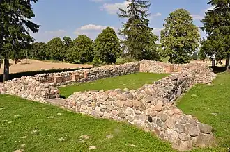 Ruine de la chapelle, construite entre 1411 et 1413