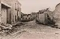 Ruines d'une rue de Nauroy en 1916