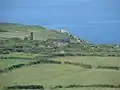 Ruines de la mine de Treveal, entre la colline de Trevalgan et la côte, à l'est de la paroisse.