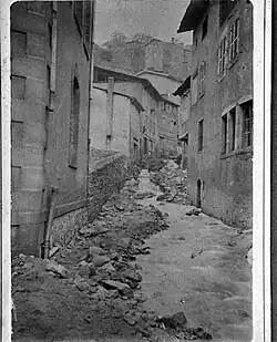 Le ruisseau de la Paillette avant d'être canalisé sous la rue des Papeteries.