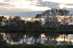 Coucher de soleil sur le ruisseau du Bois Renard