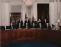 Au Sénat en 1995, Wendell H. Ford est assis, 3e à partir de la droite.