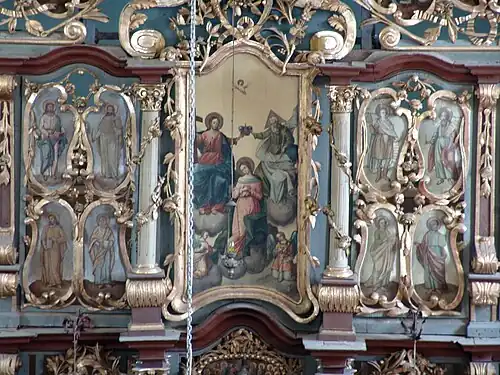 Détail de l'iconostase de l'église du Saint-Esprit.