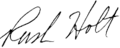Signature de Rush D. Holt, Jr.
