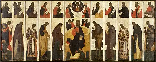 Grande Déisis avec prophètes (XVIe&nbsp;siècle – Walters Art Museum).