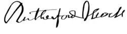 signature de Rutherford Alcock