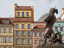 Statue de la Sirène de Varsovie.