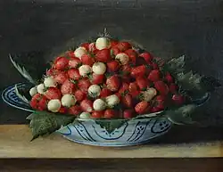 Jatte de fraises, vers 1620, musée de l'œuvre Notre-Dame de Strasbourg