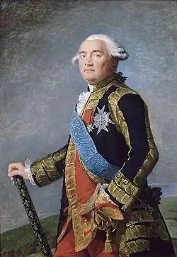 Marquis Philippe Henri de Ségur (1724-1801), maréchal de France et secrétaire d'État à la Guerre de 1780 à 1787. Portrait par Élisabeth Vigée-Lebrun, 1789. château de Versailles.