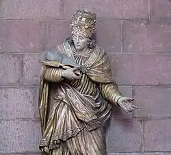 Statue de saint Grégoire (XVIIIe&nbsp;siècle).