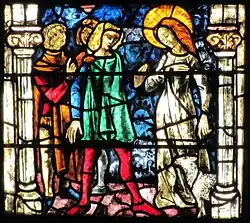 Vie de Sainte-Agnès : les jeunes visiteurs n'osent pas toucher Agnès (7)