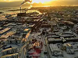 Vue aérienne de Sörnäinen.