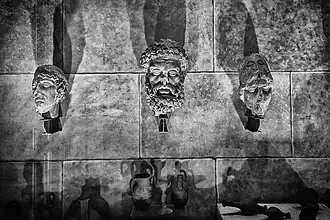 Restitution  d'une paroi de l'amphithéâtre.