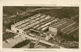 Photo aérienne des établissements Soulier.