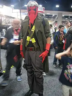 homme déguisé en Grifter, personnage de Wildstorm