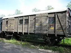 Wagon qui servit à ramener le corps d'Edith Cavell entre Douvres et Londres.