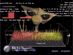 Description de l'image SETI@home custom background and logo screensaver.gif.