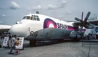 Lockheed L-100-30 F-GDAQ de SFair au salon du Bourget de 1981