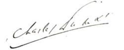 Signature de Charles Dumas