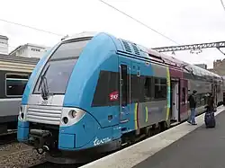 Pelliculage et couleur TER Pays de la Loire. La rame 390 (Z 24679 et Z 24680) de la région Pays de la Loire.