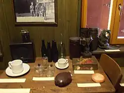 Reconstitution du bureau privé du commandant du camp Bernhardt Voss