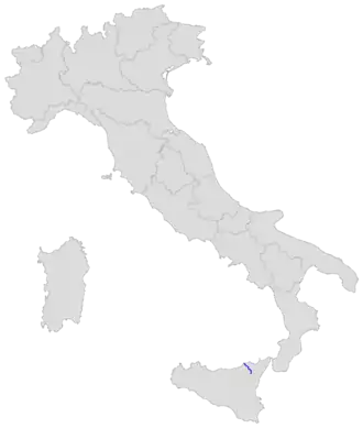 Parcours de la route sur une carte de l'Italie