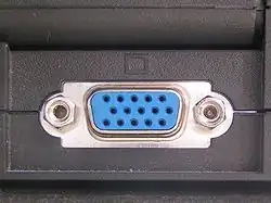 Un connecteur VGA.