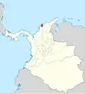 La province de Sabanilla en 1855.