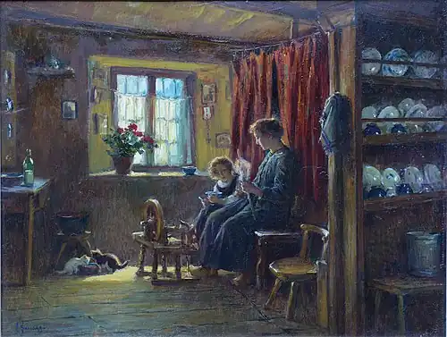 Intérieur à Champoluc, localisation inconnue.