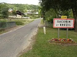 Entrée de Saconin.