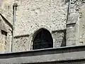 Mur-pignon roman du croisillon sud.