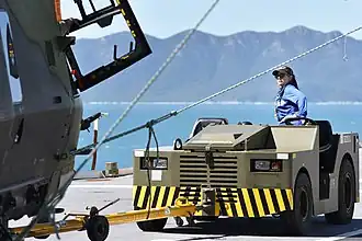 Sur le HMAS&nbsp;Canberra